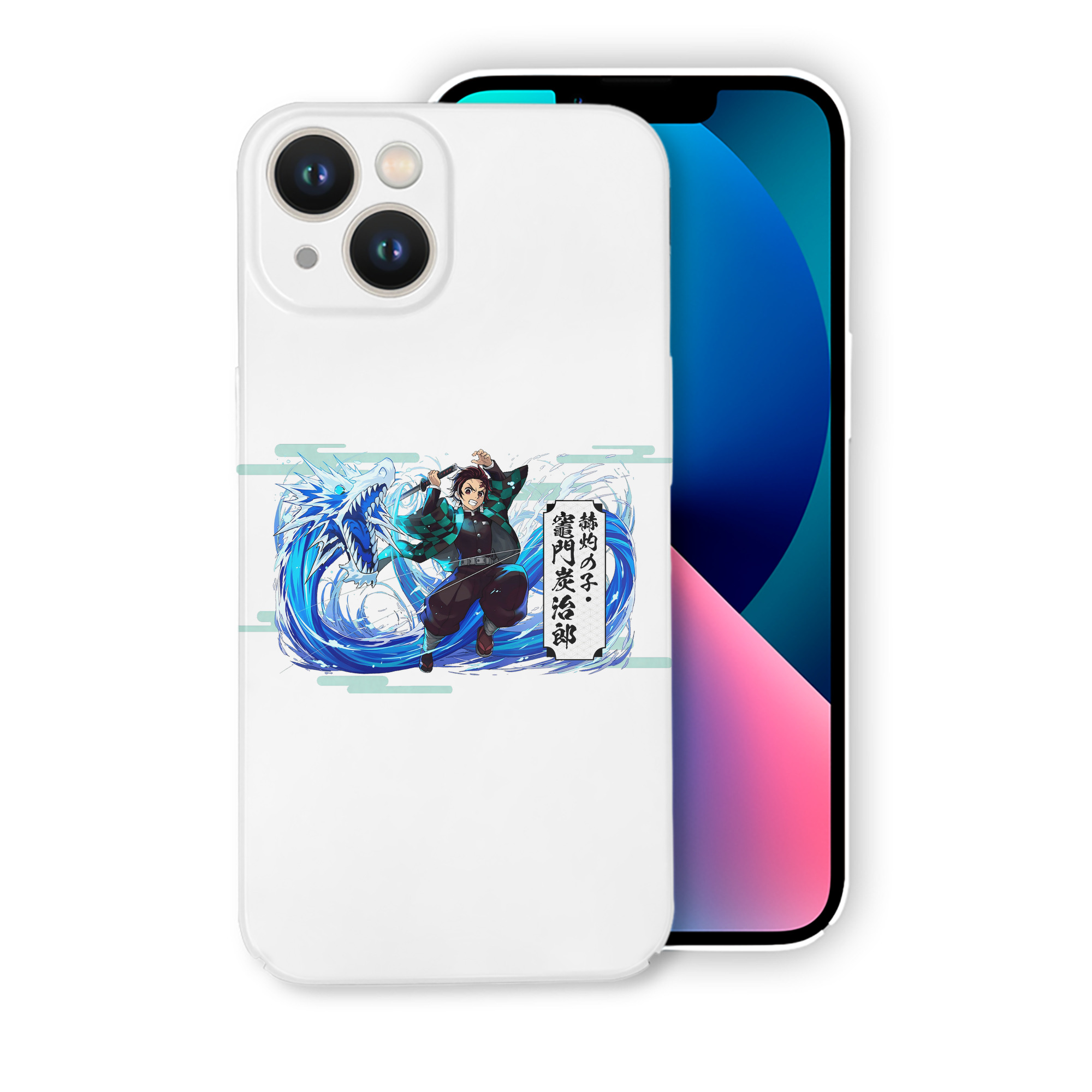 （画像用） 鬼滅の刃 竈門 炭治郎／かまど たんじろう Kamado Tanjirou 【iPhone 14シリーズ対応】ハードケース